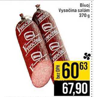 Bivoj Vysočina salám 370 g