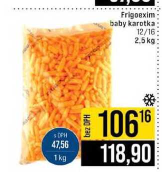 Frigoexim baby karotka 12/16 2,5 kg