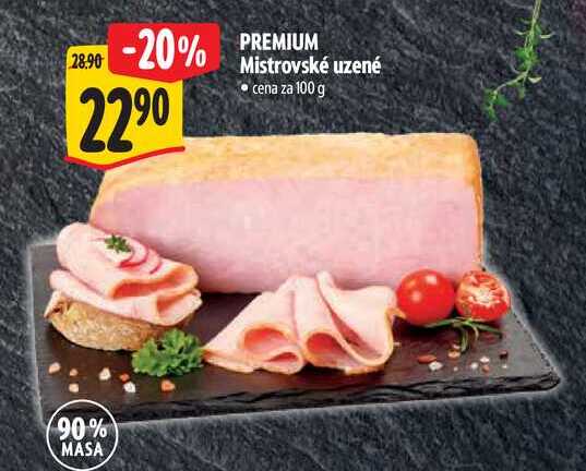 PREMIUM Mistrovské uzené, cena za 100 g