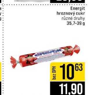 Energit hroznový cukr různé druhy 35,7-39 g