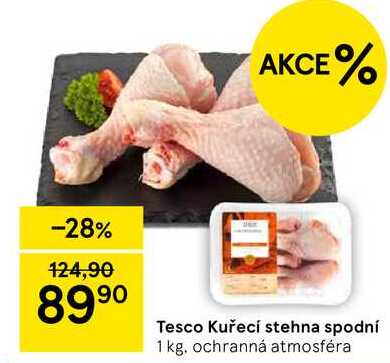Tesco Kuřecí stehna spodní, 1 kg