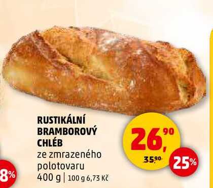 RUSTIKÁLNÍ BRAMBOROVÝ CHLÉB, 400 g