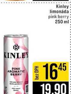 Kinley limonáda pink berry 250 ml