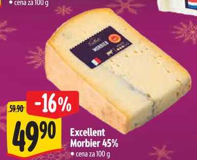 Excellent Morbier 45% • cena za 100 g