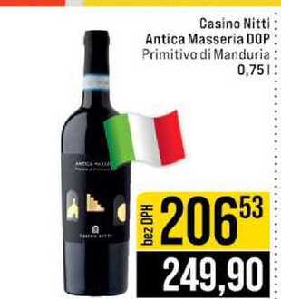 Casino Nitti Antica Masseria DOP Primitivo di Manduria 0,75l