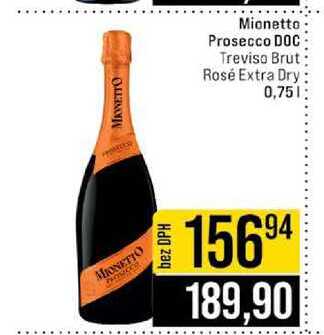 Mionetto Prosecco DOC Treviso Brut Rosé Extra Dry 0,75l