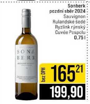Sauvignon Rulandské šedé Ryzlink rýnský Cuvée Pospolu 0.75l