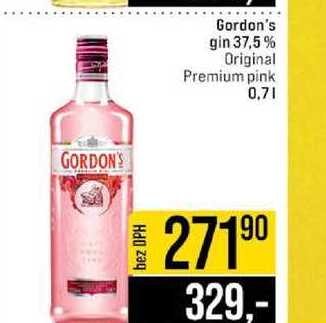 Gordon's gin 37,5 % Original Premium pink 0,7l