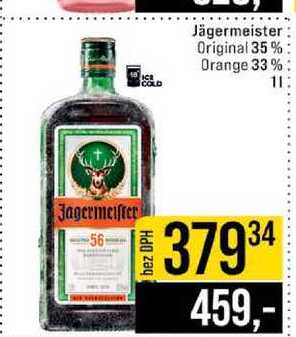 Jägermeister Original 35% Orange 33% 1l