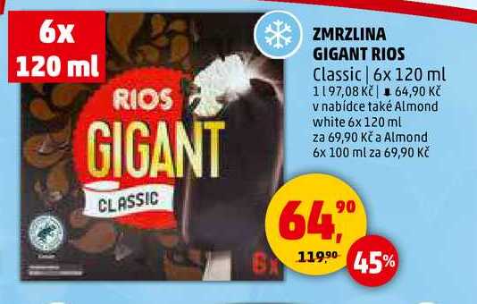 ZMRZLINA GIGANT RIOS Classic, 6x 120 ml