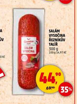 SALÁM VYSOČINA ŘEZNÍKŮV TALÍŘ, 300 g