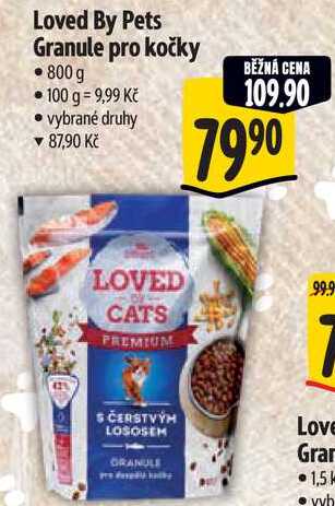 Loved By Pets Granule pro kočky, 800 gLove Gran 1,5 • vyb 