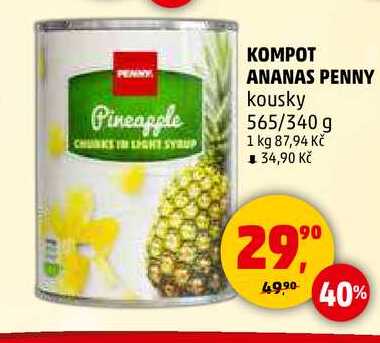 KOMPOT ANANAS PENNY, 565 g