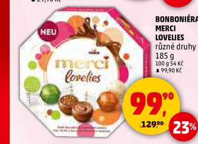BONBONIÉRA MERCI LOVELIES, 185 g 