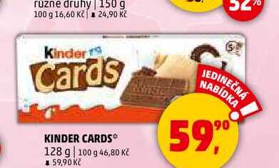 KINDER CARDS, 128 g