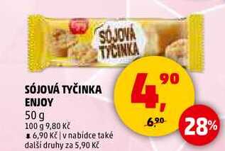 SÓJOVÁ TYČINKA ENJOY, 50 g