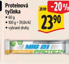 Proteinová tyčinka, 60 g