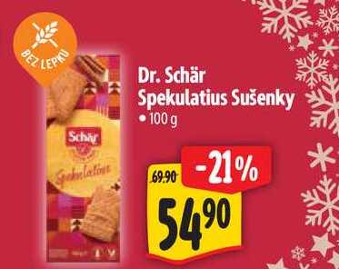 Dr. Schär Spekulatius Sušenky, 100 g
