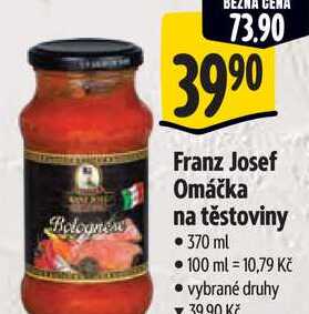 Franz Josef Omáčka na těstoviny, 370 ml 