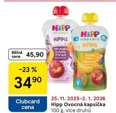 Hipp Ovocná kapsička, 100 g