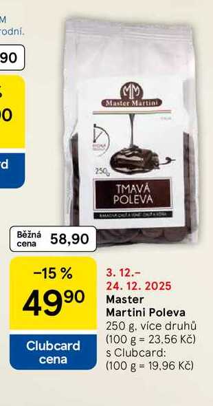 Master Martini Poleva, 250 g, více druhů