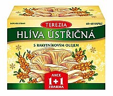 TEREZIA Hlíva ústřičná s rakytníkovým olejem LIMITOVANÁ EDICE 2025 60 + 60 kapslí