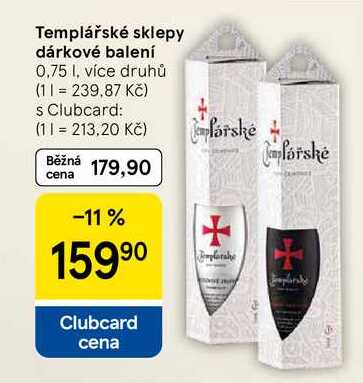 Templářské sklepy dárkové balení, 0.75 l 