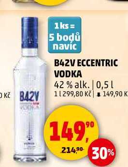 B42V ECCENTRIC VODKA, 0,5 l