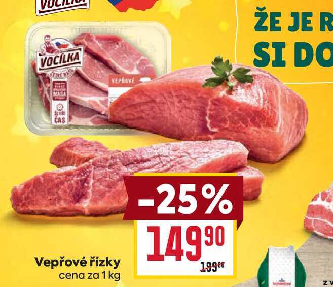 Vepřové řízky cena za 1 kg