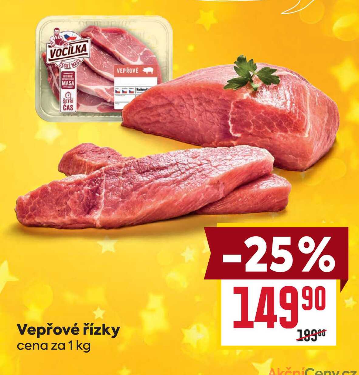 Vepřové řízky cena za 1 kg 