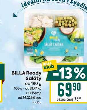 BILLA Ready Saláty od 190 g 