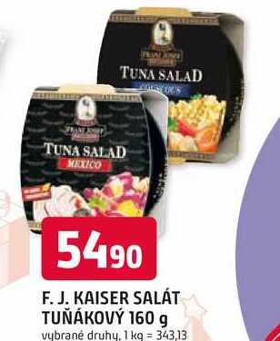 F. J. KAISER SALÁT TUŇÁKOVÝ 160 