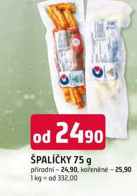 ŠPALÍČKY 75 g přírodní 