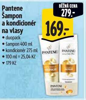 Pantene Šampon a kondicionér na vlasy duopack