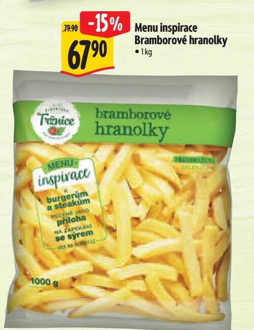 Menu inspirace Bramborové hranolky, 1 kg 
