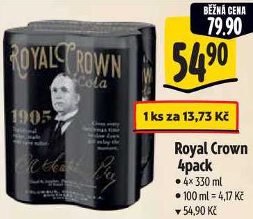  Royal Crown 4pack, 4×330 ml 