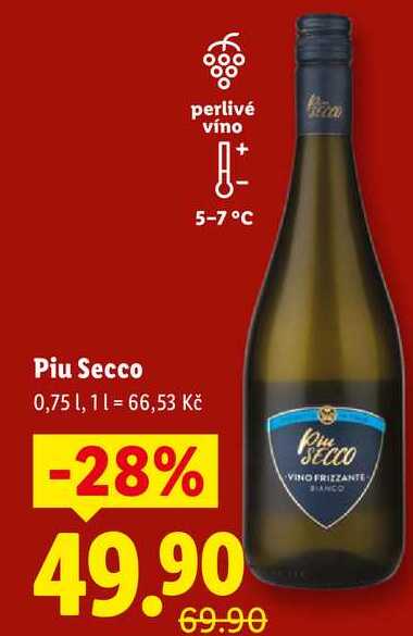 Piu Secco, 0,75 l