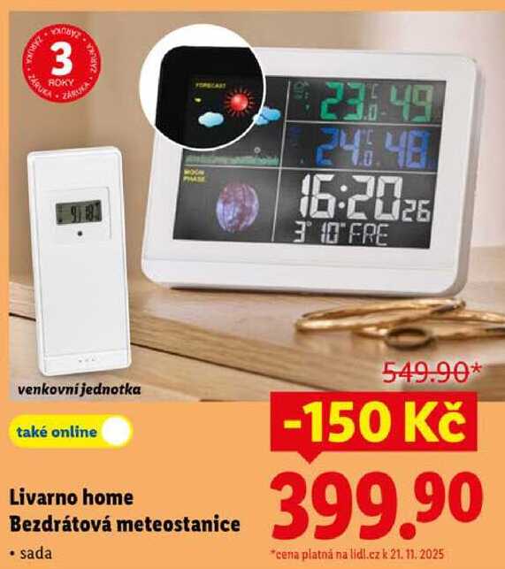 Livarno home Bezdrátová meteostanice 