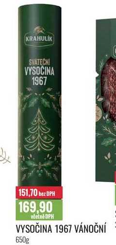 VYSOČINA 1967 VÁNOČNÍ 650g 