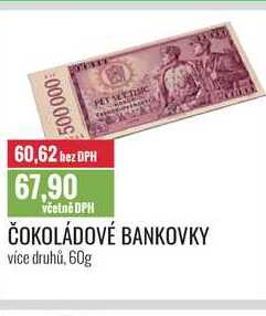 ČOKOLÁDOVÉ BANKOVKY 60g 