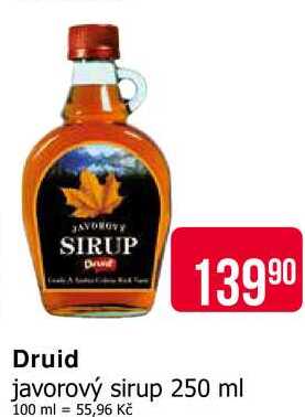 Druid javorový sirup 250 ml
