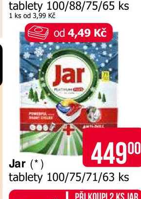 Jar Kapsle do myčky 75 ks, vybrané druhy