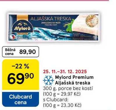 Mylord Premium Aljašská treska, 300 g 