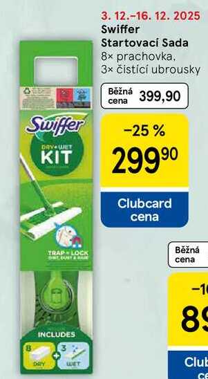 Swiffer Startovací Sada 8x prachovka, 3x čistící ubrousky