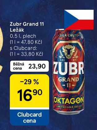 Zubr Grand 11 ležák, 0,5 l 