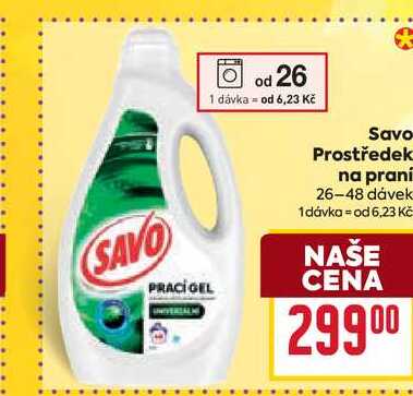 Savo Prostředek na praní 26-48 dávek