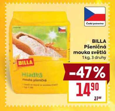 BILLA Pšeničná mouka světlá 1 kg