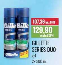 GILLETTE SERIES DUO gel 2x 200 ml 