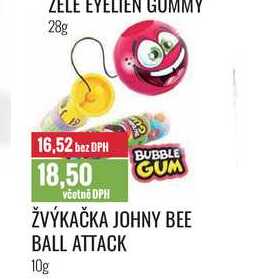 ŽVÝKAČKA JOHNY BEE BALL ATTACK 10g 