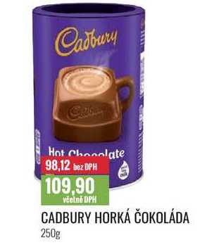 CADBURY HORKÁ ČOKOLÁDA 250g 